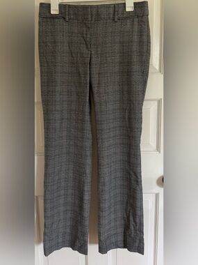 LOFT Gray Plaid Women’s Bootcut Trousers, size 2